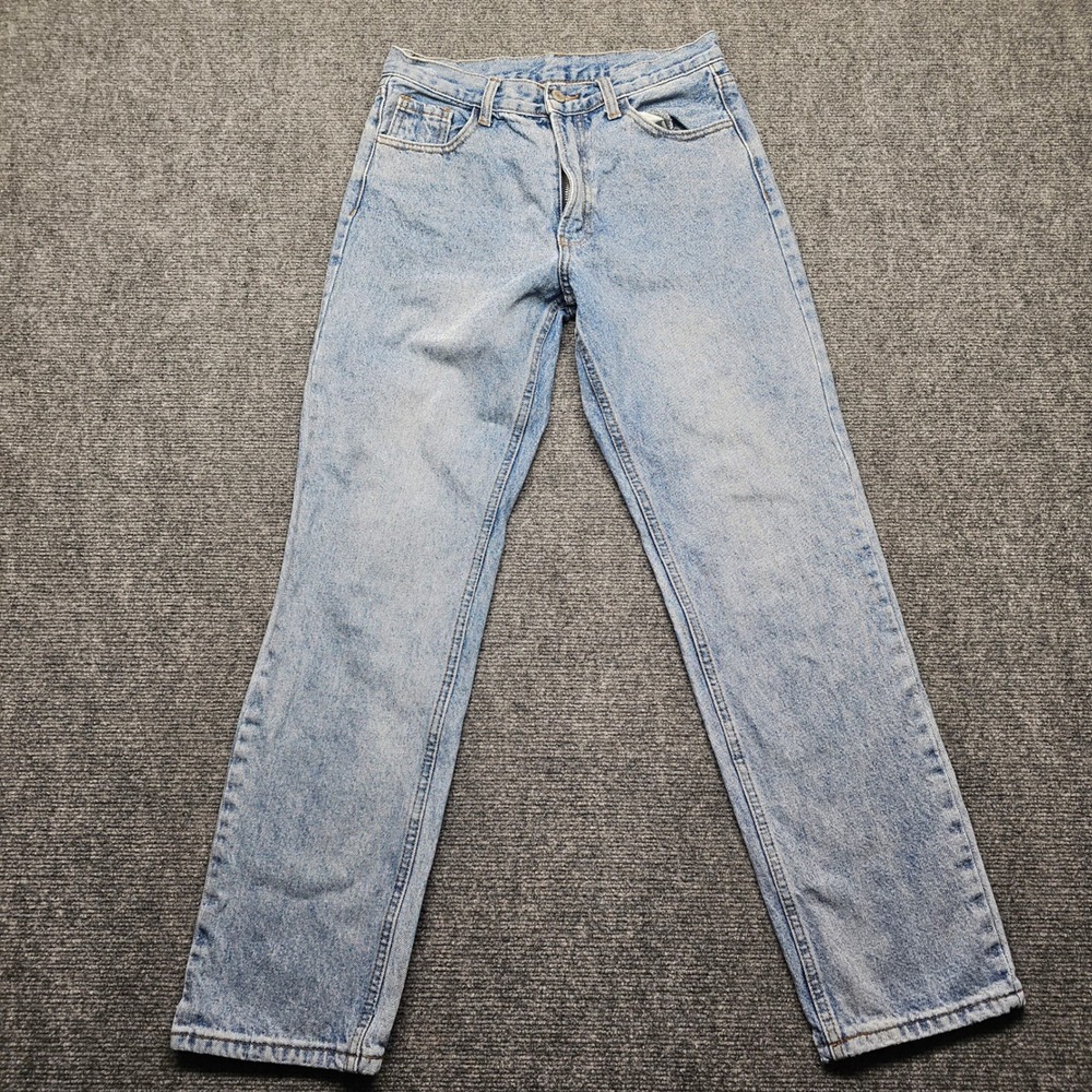 J. Galt Light Wash High Waisted Straight Leg Jeans Size M RR082 Y2090LW